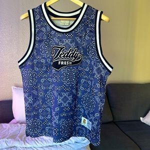 Teddy Fresh Blue Basketball Jersey